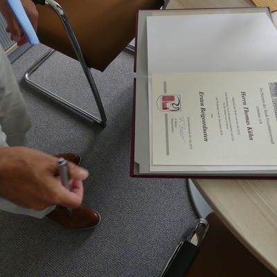 Vereidigung Thomas K&uuml;hn