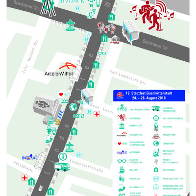 Festbereich 19. Stadtfest Eisenh&uuml;ttenstadt