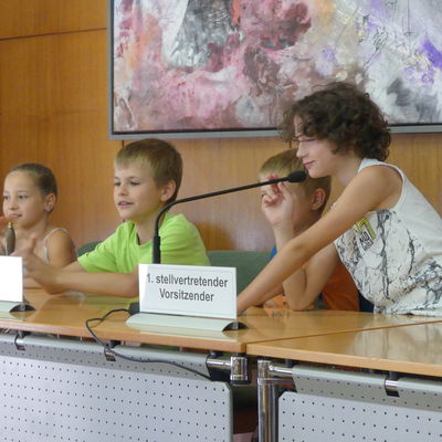 Im Saal der Stadtverordnetenversammlung