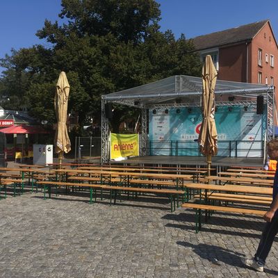 Stadtfest Aufbau 