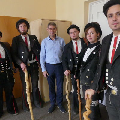 Wandergesellen beim B�rgermeister