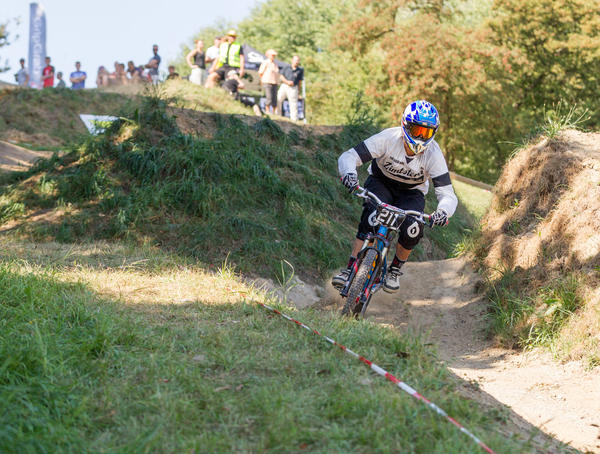 Radsport in Eisenhuettenstadt - Wettkaempfe im 4CrossCup in den Diehloer Bergen am 30.08.2015Alle Rechte vorbehalten. Abdruck nur gegen Nennung, Belegexemplare und Honorar.
