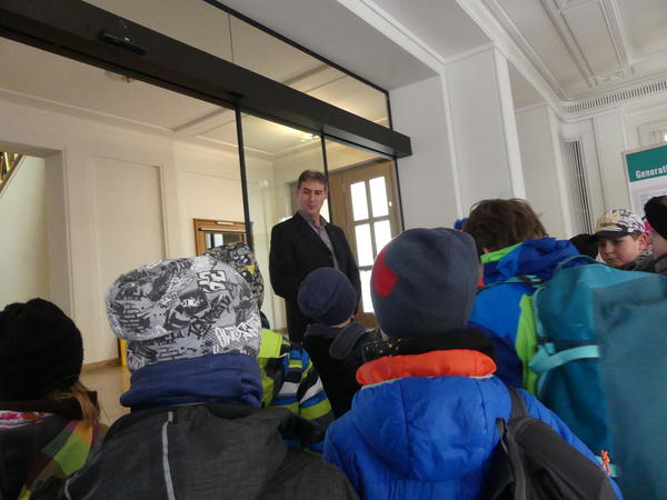 Besucht der Klasse 3b der Goethegrundschule aus Eisenh&uuml;ttenstadt