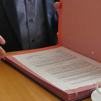 Unterschrift des B�rgermeisters