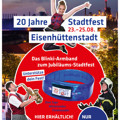 Stadtfest 2019 - Armband-Verkaufsplakat