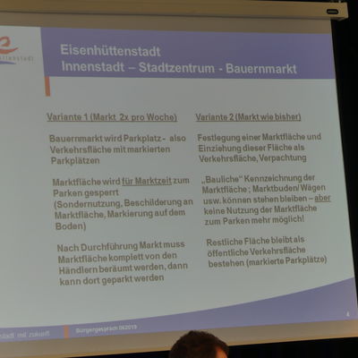 Einwohnerversammlung in Eisenh�ttenstadt 2019
