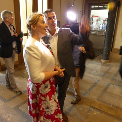 Besuch Bundesministerin Franziska Giffey am 21. August 2019 in Eisenh�ttenstadt