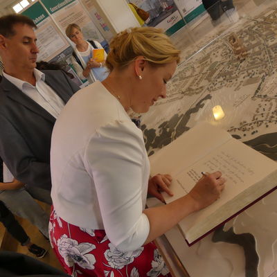 Besuch Bundesministerin Franziska Giffey am 21. August 2019 in Eisenh�ttenstadt
