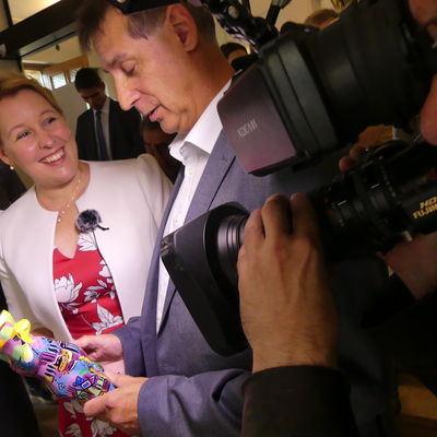 Bundesministerin Franziska Giffey besucht am 21. August 2019 Eisenh�ttenstadt