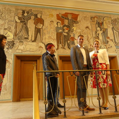 Bundesministerin Franziska Giffey besucht am 21. August 2019 Eisenh�ttenstadt