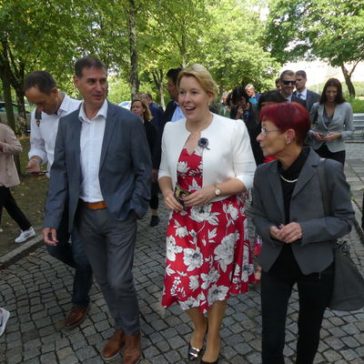 Bundesministerin Franziska Giffey besucht am 21. August 2019 Eisenh�ttenstadt