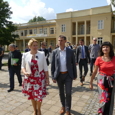 Bundesministerin Franziska Giffey besucht am 21. August 2019 Eisenh�ttenstadt