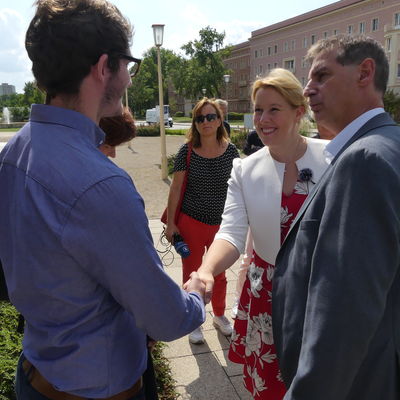 Bundesministerin Franziska Giffey besucht am 21. August 2019 Eisenh�ttenstadt