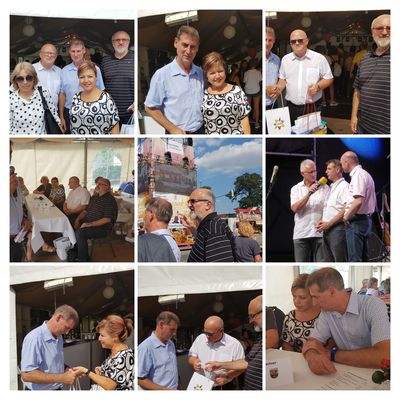Collage: Treff mit St�dtepartnern aus Glogow und Dimitrovgrad