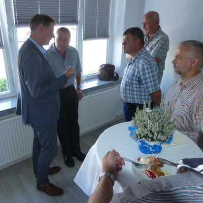 20 Jahre Neue Oderwerft GmbH - B�rgermeister Frank Balzer besucht Firmenjubil�um