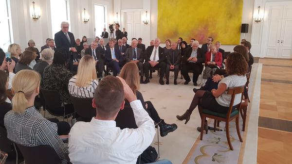 Bei Bundespr&auml;sident Frank-Walter Steinmeier in Schloss Bellevue