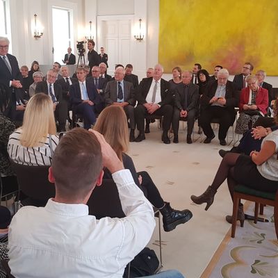 Bei Bundespr�sident Frank-Walter Steinmeier in Schloss Bellevue