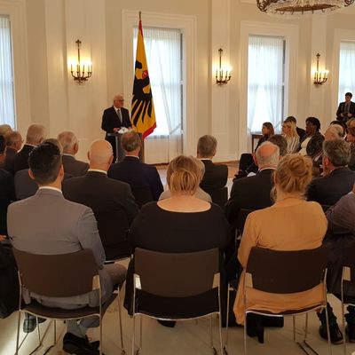 Bei Bundespr�sident Frank-Walter Steinmeier in Schloss Bellevue