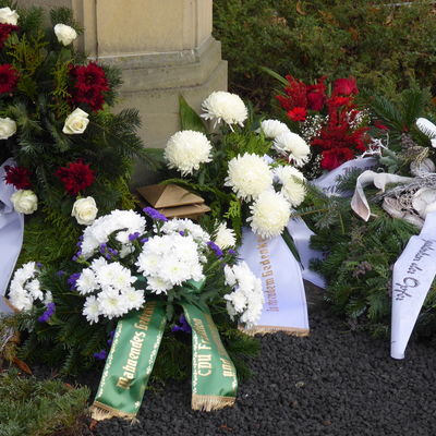 Volkstrauertag 2019, Friedhof im Ortsteil Sch�nlie�