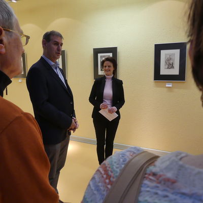 Er�ffnung der Flurgalerie des Standesamtes im Rathaus Eisenh�ttenstadt.
