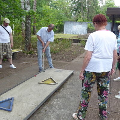 Abschlag Minigolf