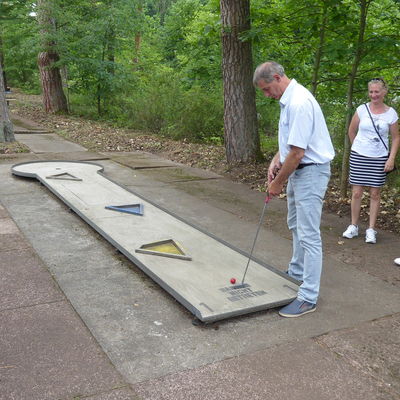 Er�ffnung Minigolf durch B�rgermeister Frank Balzer