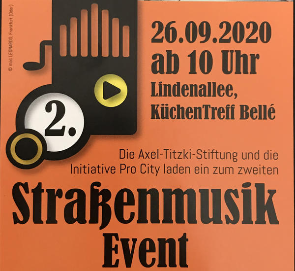 Straßenmusik in Eisenhüttenstadt am Sonnabend
