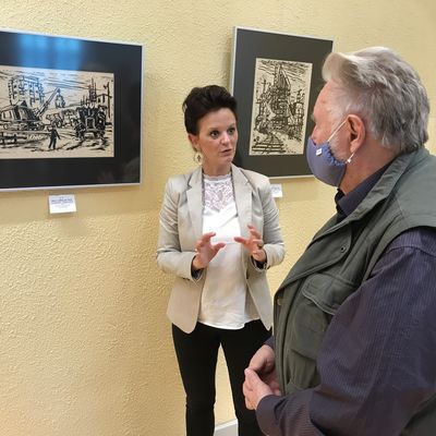 Neue Ausstellung in der Flurgalerie des Rathauses: Karl-Heinz Scharf, Willi Decker und K�nslerinnen und K�nstler des Zirkels "Bildnerisches Volksschaffen"