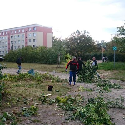 Herbstputz in der Begegnungsst�tte JUBS