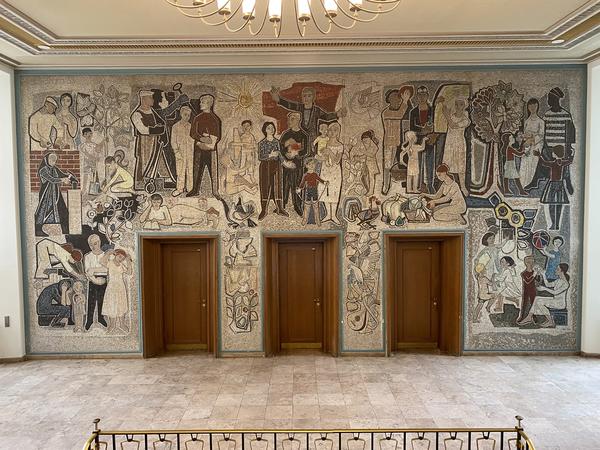 Mosaik im Rathaus
