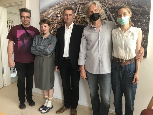 Filmcrew von "Kleo" besucht B&uuml;rgermeister Frank Balzer