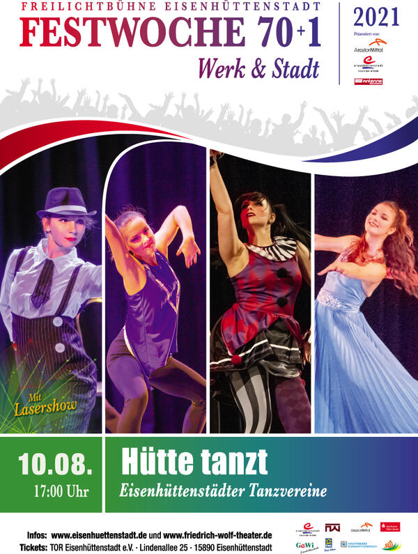 "Hütte tanzt" am 10. August 2021 auf der Freilichtbühne