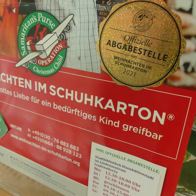 Weihnachten im Schuhkarton