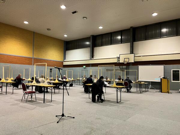 Sitzung in der Diesterwegsporthalle