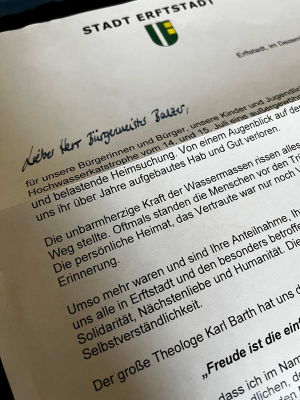 Dankesbrief aus Erftstadt