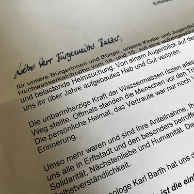 Dankesbrief aus Erftstadt