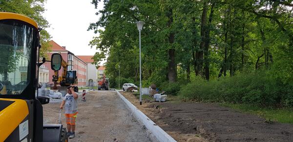 Bauarbeiten Fahrgasse Heinrich-Heine-Allee Juli 2020 (1.Bauabschnitt)
