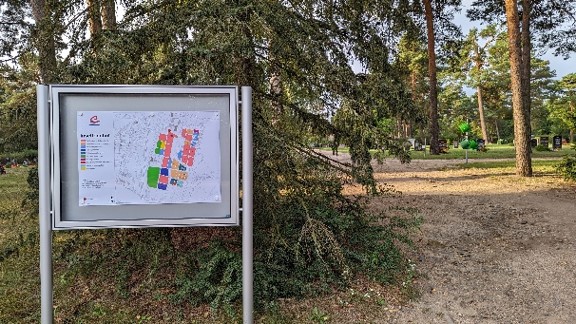 Grabfelderplan Inselfriedhof