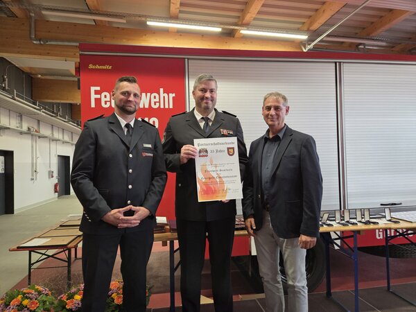 Urkunde Feuerwehr Saarlouis