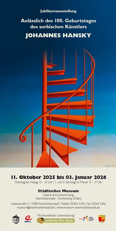 Plakat Ausstellung J. Hansky 2025